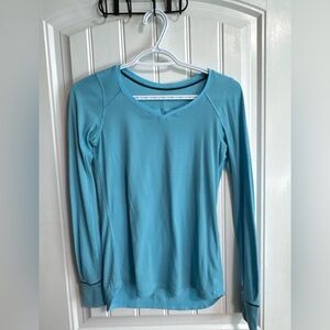 Lululemon Athletica Light Blue Long Sleeve Top